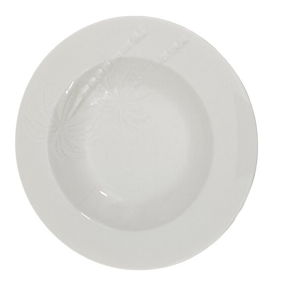 Oneida Palm Springs Palm Tree Rimmed 9” Stoneware Soup Salad Bowls – Set of 2 - Picture 12 of 16